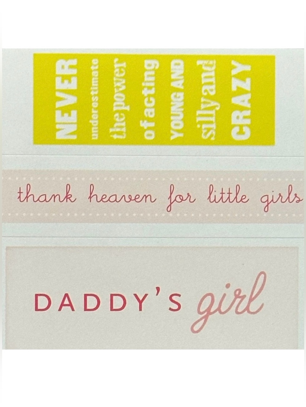 💞 New Daddy’s Girl Quotes Scrapbook Craft Stickers